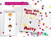 Boys Martial Arts Birthday Card image