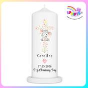 Personalised Christening Candle for Girls | Little Blessings Design