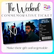 Personalised The Weeknd Concert Ticket Keepsake | Croke Park 2026