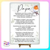 Personalised Memorial Poem Print – Signs from Heaven image