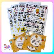 Bee Positive Weight Loss Motivation Bundle – 4 Charts + 4 Prints