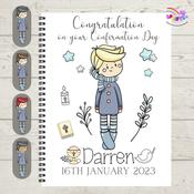 Cute Boy Confirmation Day Guestbook