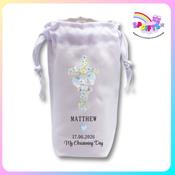 Personalised Christening Candle Bag | Little Blessings Boy Design