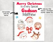 Watercolour Christmas a4 Note / Activity book image