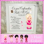 Confirmation Girl Box Frame