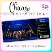 Personalised Chicago: The Musical Keepsake Ticket – Bord Gáis Theatre Dublin