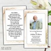 Personalised Memorial Wallet Card – Oak Remembrance Design