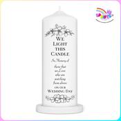 Wedding Memorial Candle – The Monochrome Look of Love Design