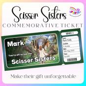 Personalised Scissor Sisters Commemorative Ticket | 3Arena, 28 May 2025