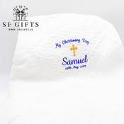 Boys Luxurious Christening / Baptism Shawl