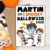 Personalised Halloween Card – Spooky Zombie