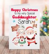 Christmas Goddaughter Card