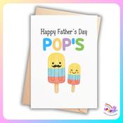 Happy Father’s Day Pops Card