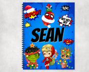Super Hero Christmas a4 Note / Activity book image