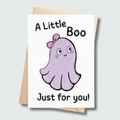 Cute Ghost Card – A Little Boo Just for You