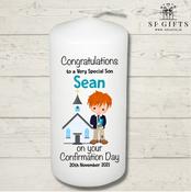 Confirmation Day Candle - Boys BCW22