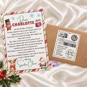 Personalised Santa Nice List Letter | Candy Cane Design