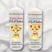 Christening Candle - Baby Lion