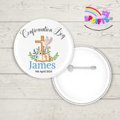 Personalised Confirmation Badge - Blues - Confirmation gifts Ireland