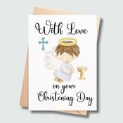 Christening Boy - Christening Card