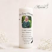 Personalised Memorial Photo Candle image