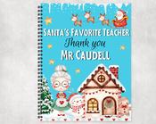 Santa's Favorite Teacher Christmas a4 Note / Activity book image