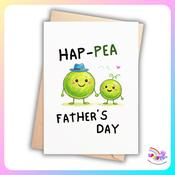 Hap-Pea Father’s Day Card