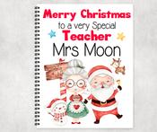 Teacher Christmas a4 Note / Activity book image