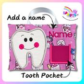 Personalised Pink Cats Tooth Fairy Pillow Ireland