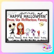 Nightmare Family Halloween Print