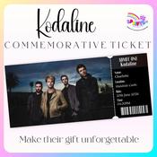Personalised Kodaline Concert Ticket Keepsake