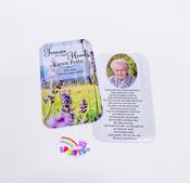 Wallet Memorial Cards - Lavender Design 002 image