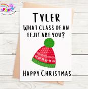 Cheeky Christmas Card - Eejit image