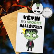 Frankenstein Card &amp; Badge Set image
