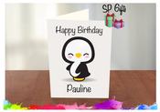 Penguin Birthday Card
