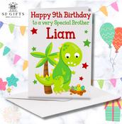 Dinosaur Birthday Card