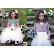 King Cole Pattern 3546 Galaxy DK  Party or Communion cardigans