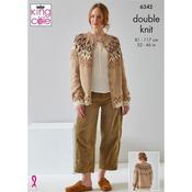 #6342 Cardigan Yarn &amp; Pattern Pack in Natural Alpaca DK