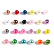 6mm Assorted Round Acrylic Bracelet Beads - Bright Bag of 100