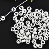 Alphabet Beads 7mm assorted pack of 520