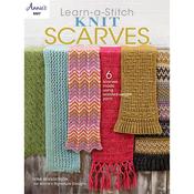 Knitting Learn-a-Stitch Knit Scarves Book by Lena Skvagerson - Annies 121136