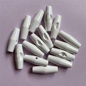 1 x Baby Toggle Button - White
