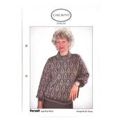 Carl Boyd Designs Knitting Machine Pattern No. 21 Sonia Sweater in 4 Ply