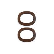 Circulo Oval Wooden Strap 16.5x11 cm