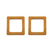 Circulo Square Wooden Strap 14x14 cm Cor 10 Wooden
