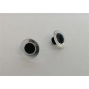 King Cole 12mm Clear Toy Eyes - 1 Pair
