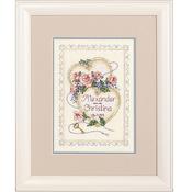 Mini Counted Cross Stitch Kit Sampler - United Hearts