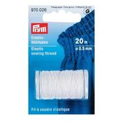 Elastic Sewing Thread - White - 20m long, 0.5mm diameter image