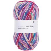 Rico Superba Fair Isle #002 Lilac/Pink