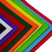 A4 (20cm x 30cm) 10 Assorted Felt Sheets